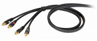 Die HARD DHG505LU18 - проф. аудио кабель, стерео, 2х RCA <-> 2х RCA, длина 1.8 м