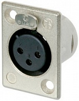 Neutrik NC3FP-1 - панельный разъем XLR female