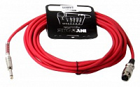 Invotone ACM1006/R - микрофонный кабель, 6,3 джек моно <-> XLR3F (мама), длина 6 м (красный)